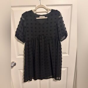 Grace Karin Dress with Black Polka Dots Mini